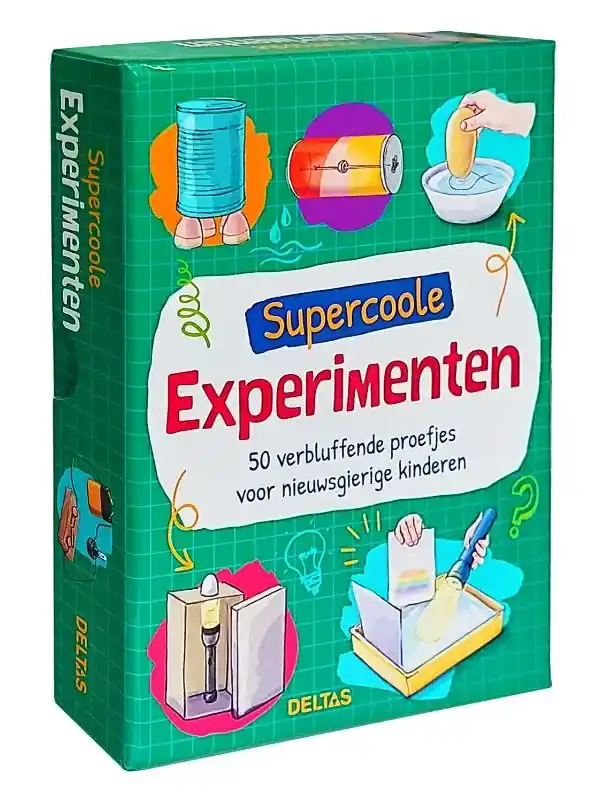 Supercoole experimenten – Doos met kaarten Merkproduct