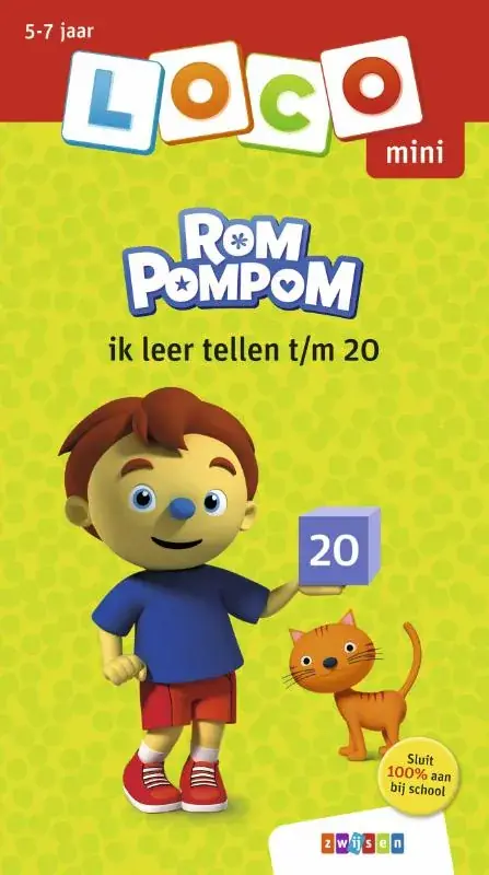 Aanbieding Rompompom ik leer tellen t/m 20