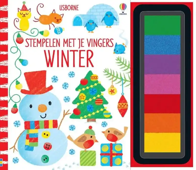 Premium Stempelen met je vingers Winter