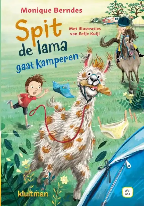 Spit de lama gaat kamperen Seizoensaanbieding