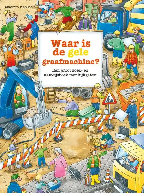 Merkproduct Waar is de gele graafmachine?