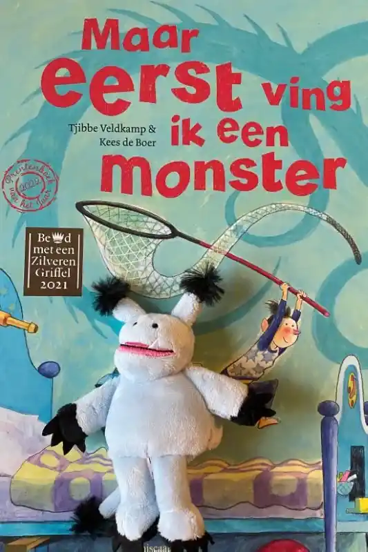 Merkproduct Maar eerst ving ik een monster
