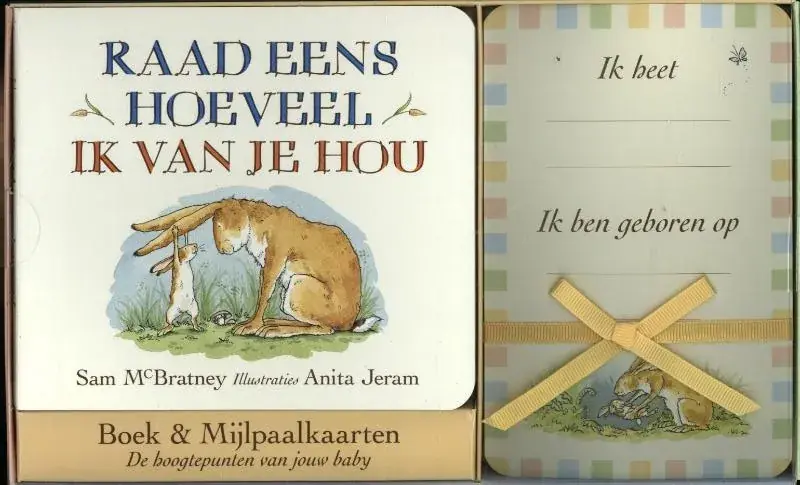 Raad eens hoeveel ik van je hou Boek & Mijlpaalkaarten Exclusieve Aanbieding