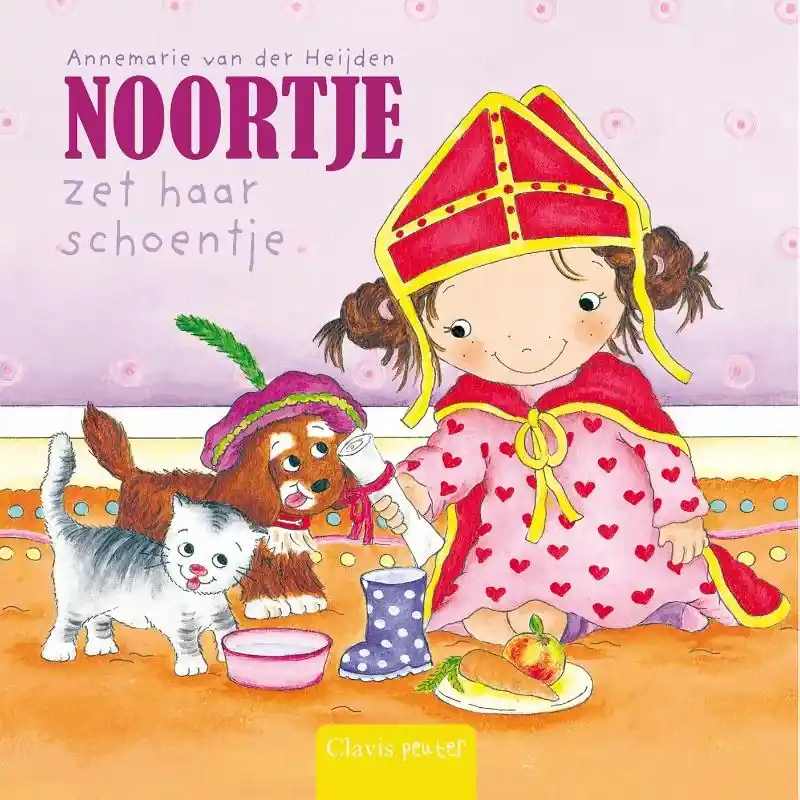 Noortje zet haar schoentje Merkproduct