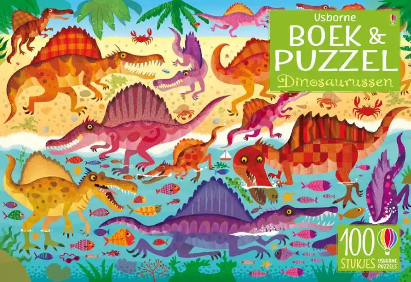 Laatste Versie Dinosaurussen Boek & puzzel / druk 1