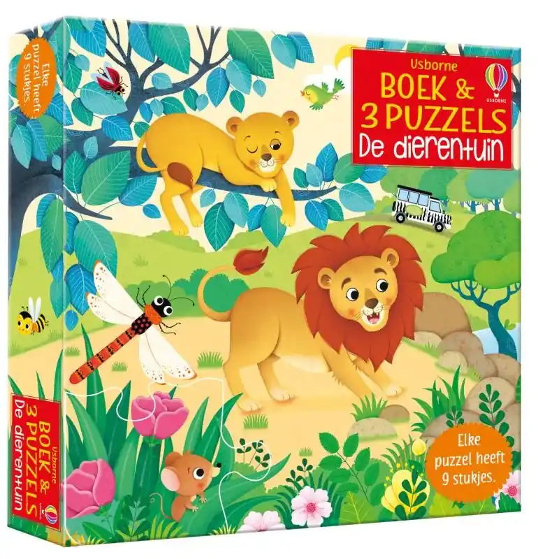 Gratis Verzending Boek & 3 Puzzels De dierentuin / druk 1