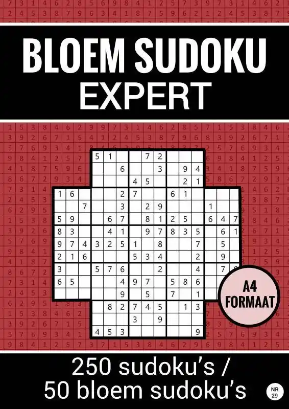Exclusieve Aanbieding Bloem Sudoku - Expert - 250 Sudoku's / 50 Bloem Sudoku's - nr. 29 / Druk 1