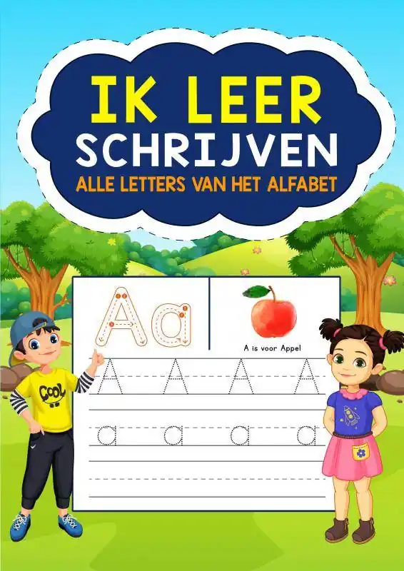 Ik Leer Schrijven - Alle Letters van het Alfabet / Druk 1 Premium