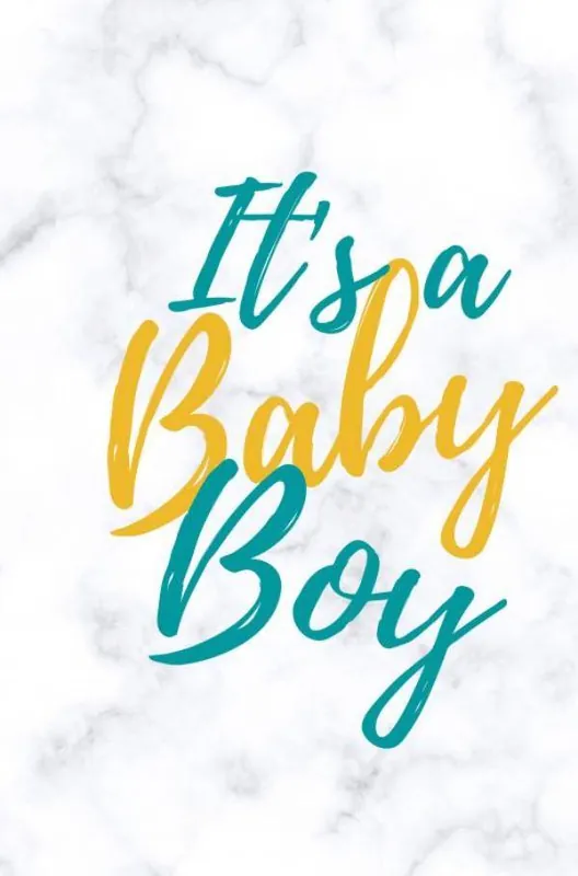 Koopje Babyshower gastenboek It's a baby boy / Druk 1