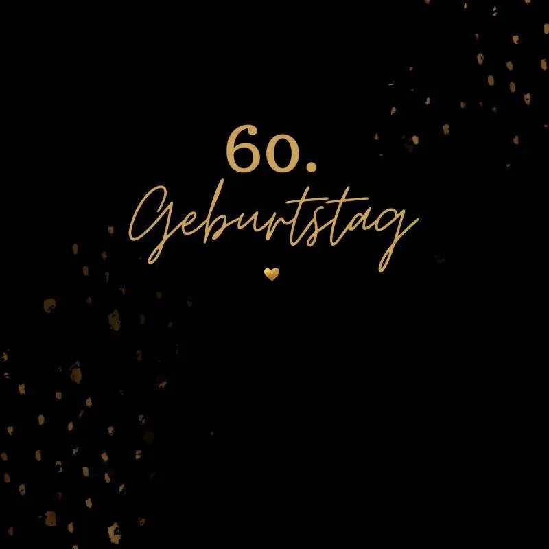 60. Geburtstag- Gästebuch Blanko / 1 Edition Hoge Kwaliteit