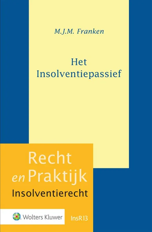 Op = Op Het Insolventiepassief / Druk 1