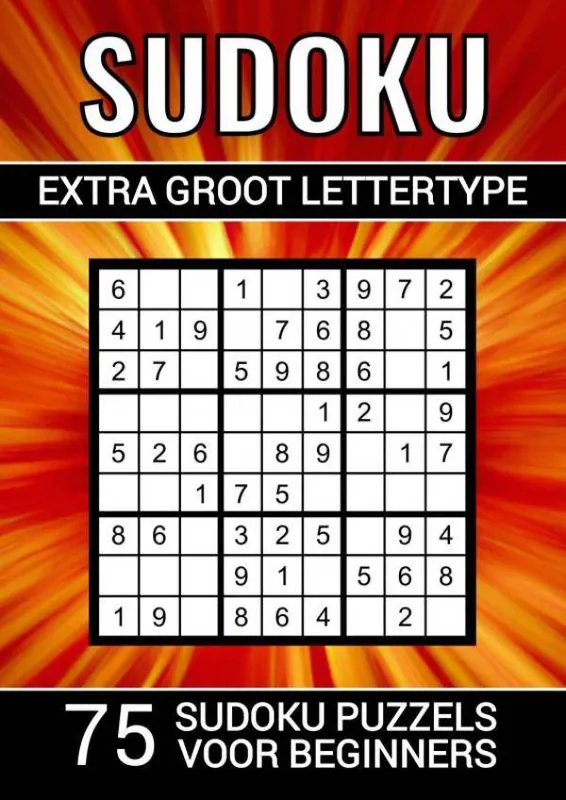 Betrouwbaar Sudoku Extra Groot Lettertype - 75 Sudoku Puzzels voor Beginners / Druk 1