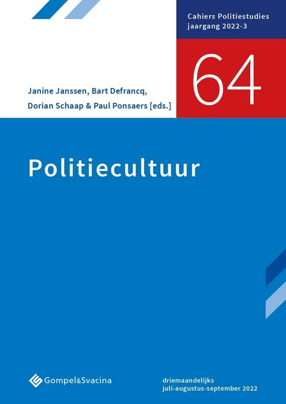 Hoge Kwaliteit Politiecultuur / Druk 1