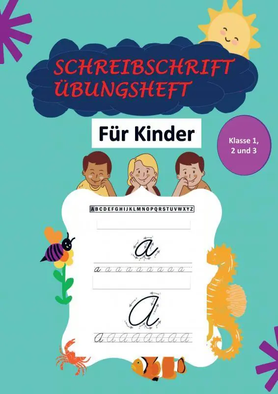 Schreibschrift Übungsheft Klasse 1, 2 und 3: Das Kursive Handschrift-Arbeitsbuch für Kinder / 1 Edition Voordeelprijs