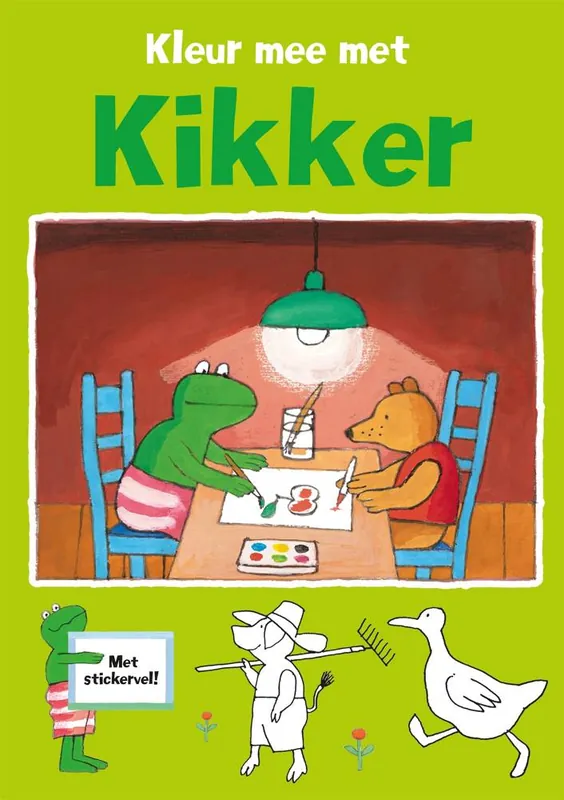 Kleur mee met kikker / Druk 1 Gratis Verzending
