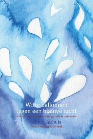 Witte ballonnen tegen een blauwe lucht / Druk 1 Gecertificeerd