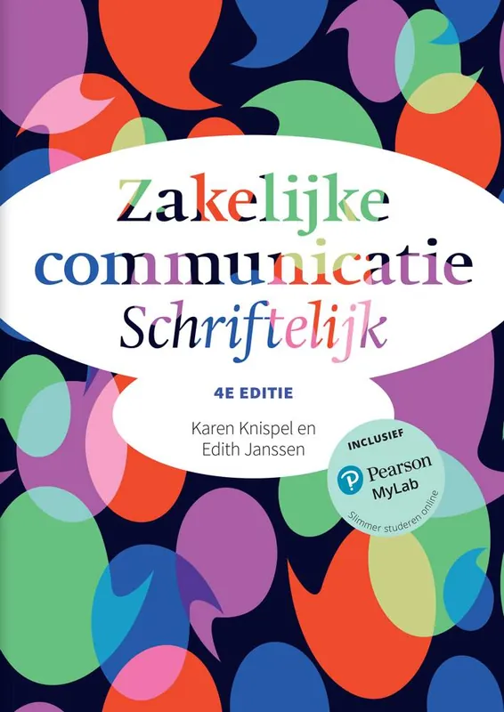 Zakelijke communicatie - Schriftelijk, met MyLab / Druk 4 Beste Prijs