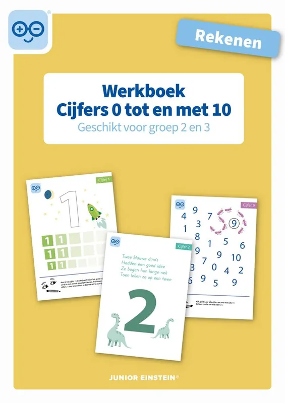 Uitverkoop Rekenen Cijfers 0 tm 10 voor groep 2 en 3 Werkboek / Druk 1
