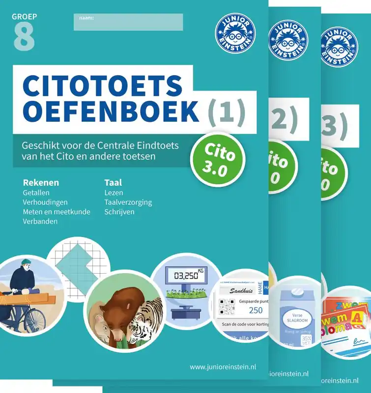 Rechtstreeks Van De Fabrikant Citotoets Oefenboeken Set - Deel 1, 2 en 3 / Druk 1