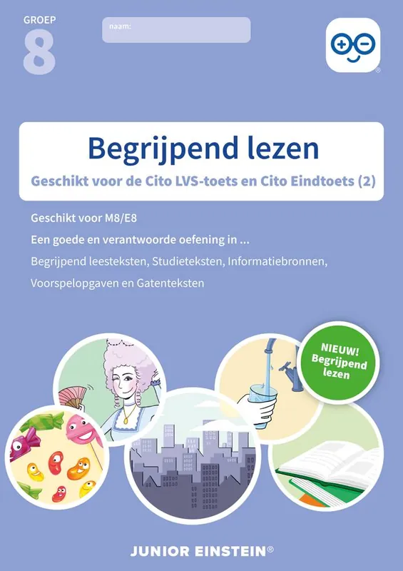 Beste Prijs Begrijpend lezen Oefenboek Deel 2 groep 8 M8/E8 Geschikt voor de LVS-toets 3.0 (M8) en de Cito Eindtoets (E8) / Druk 1