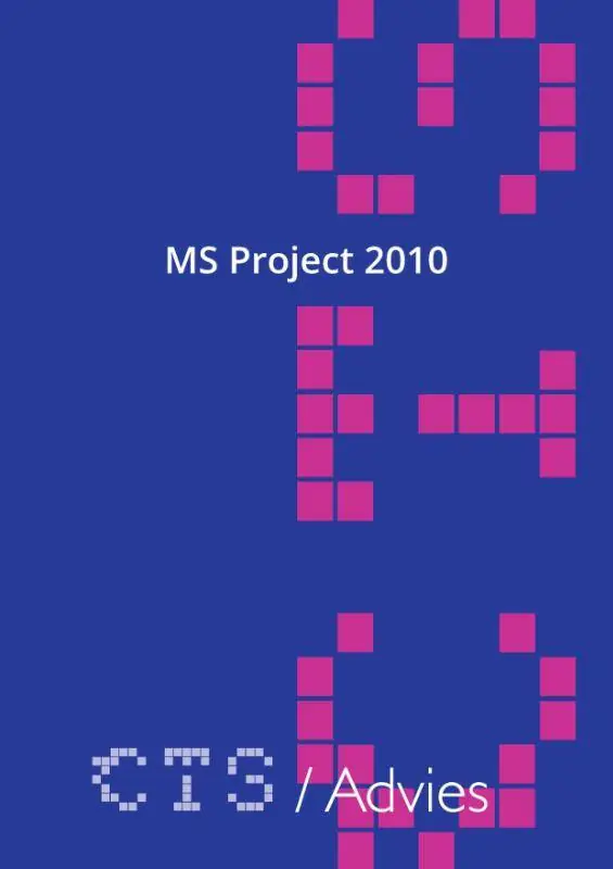 MS Project 2010 / Druk 1 Beperkt Aanbod