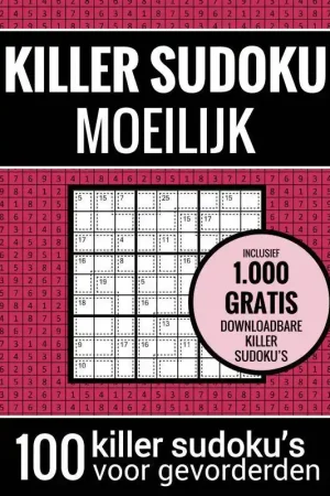 Weekendaanbieding Sudoku Moeilijk: KILLER SUDOKU - Puzzelboek met 100 Moeilijke Puzzels voor Volwassenen en Ouderen / Druk 3