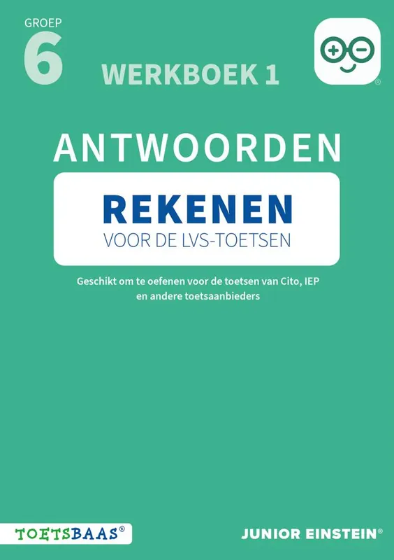 Rekenen voor de LVS-toetsen - Groep 6 - Antwoordenboek 1 / Druk 1 Nu Kopen