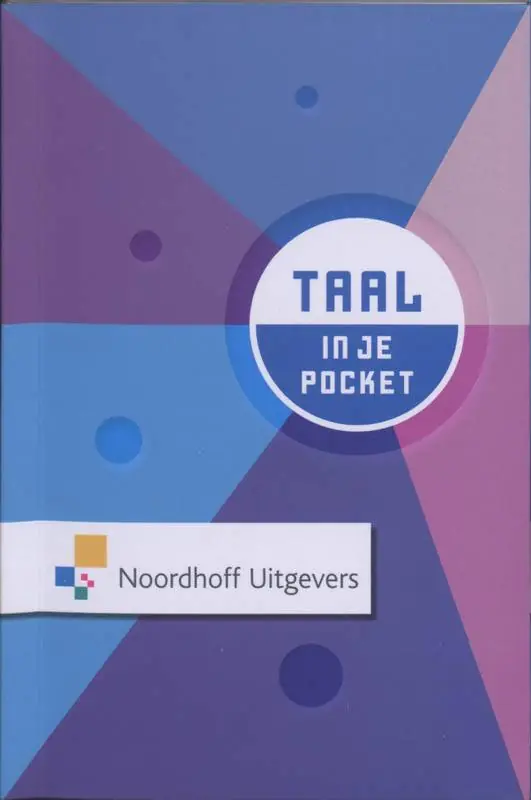 In je pocket Taal / Druk 1 Rechtstreeks Van De Fabrikant