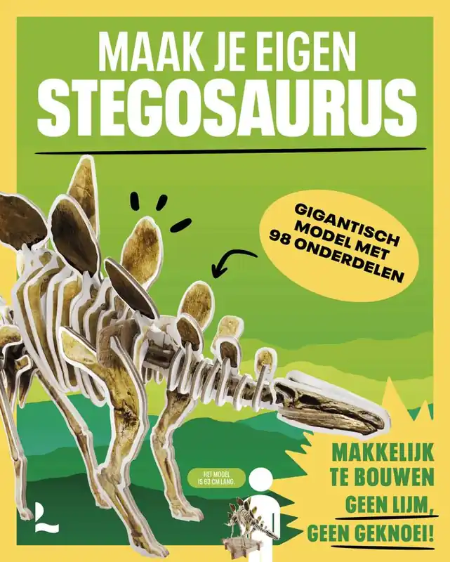 Maak je eigen Stegosaurus / Druk 1 Gratis Retour