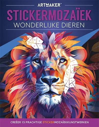 Hoge Kwaliteit Stickermozaïek - Wonderlijke dieren / Druk 1