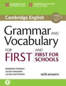 Must-Have Grammar and vocabulary for first and first for schools book with answers and audio