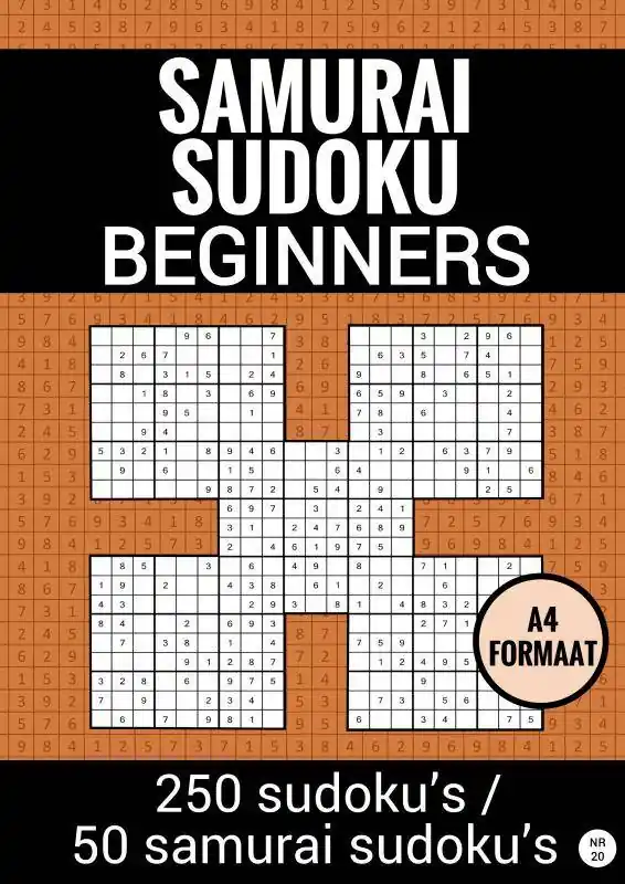 SAMURAI SUDOKU - Makkelijk - nr. 20 - Puzzelboek met 100 Makkelijke Puzzels voor Volwassenen en Ouderen / Druk 1 Uitverkoop