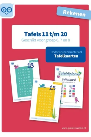 Bestseller Tafels 11 t/m 20 rekenen geschikt voor groep 6, 7 en 8 / Druk 1