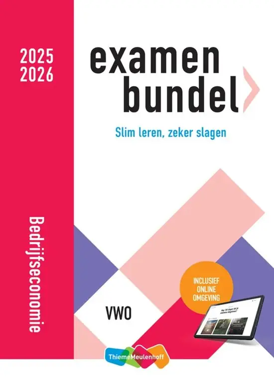 Premium Examenbundel Bedrijfseconomie 2025/2026 VWO