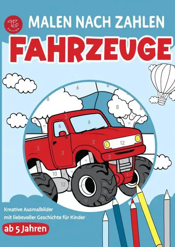 Snelle Levering Malen nach Zahlen für Kinder - Fahrzeuge / 1 Edition
