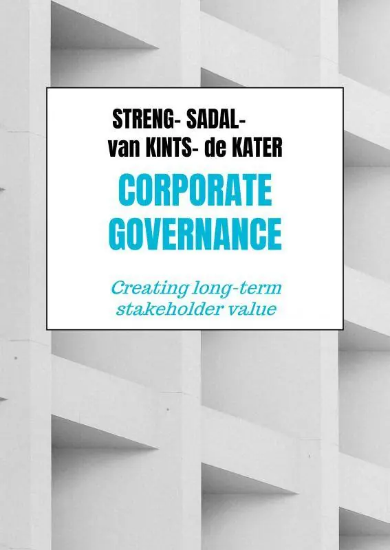 Bestseller Corporate Governance / 1st Edition