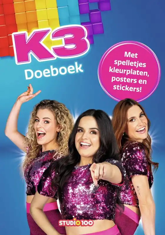 Merkproduct K3 : doeboek - Glitter / Druk 1