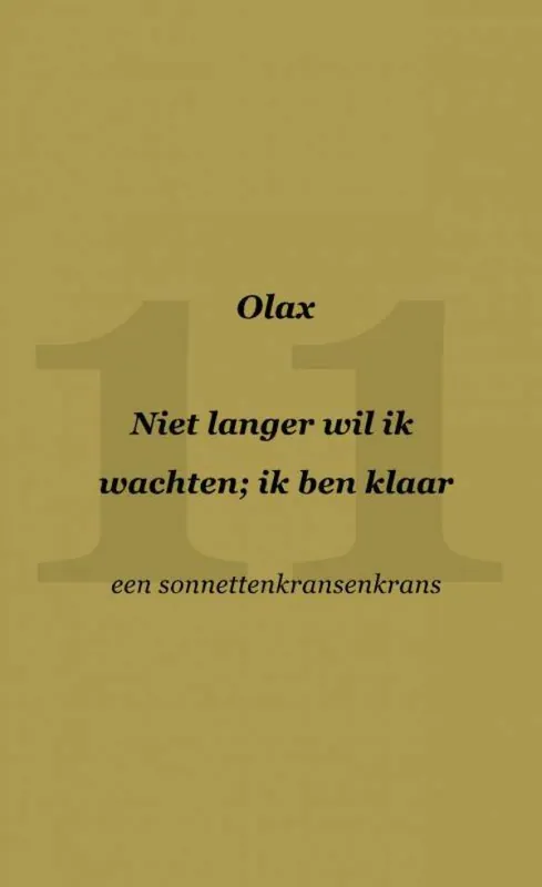 Nu Kopen Niet langer wil ik wachten; ik ben klaar / Druk 1