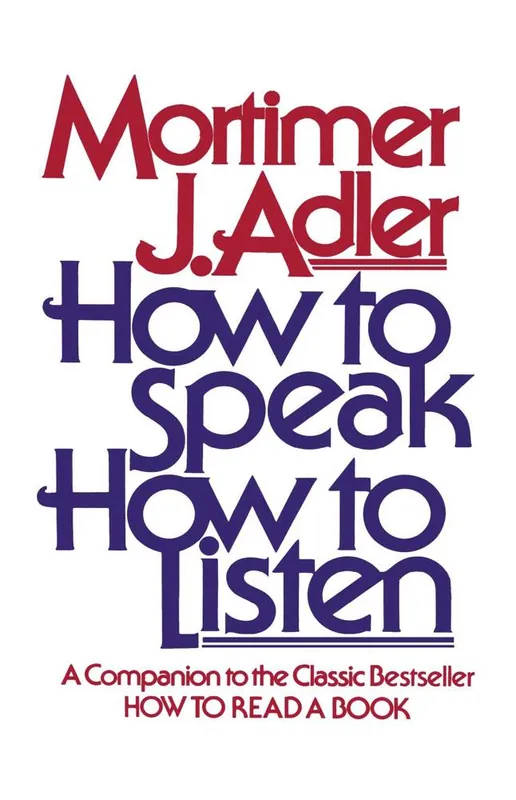 How to Speak How to Listen / 1st Edition Goedkoop