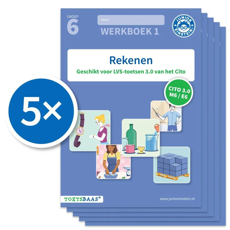Rekenen werkboek 1 (Set van 5) / Druk 1 Bestel Nu