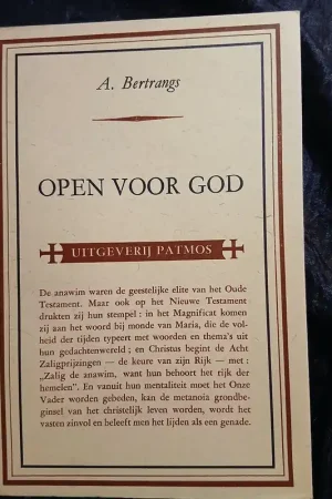 Beperkte Voorraad Open voor God - Dr. A. Bertrangs