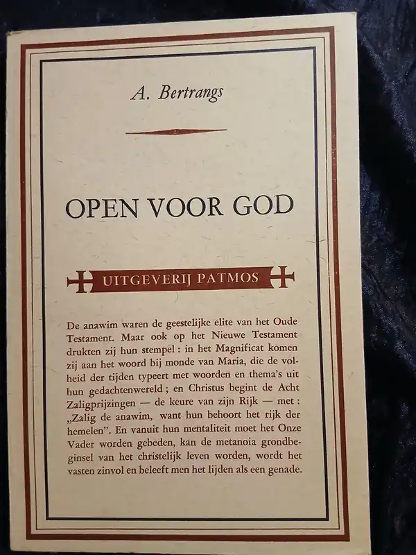 Beperkte Voorraad Open voor God - Dr. A. Bertrangs