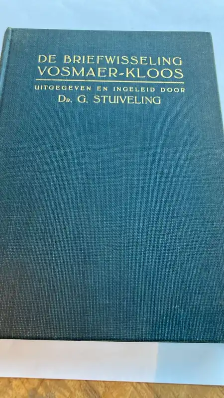 De briegwisseling Vosmaer-Kloos - Dr. G. Stuiveling Weekendaanbieding