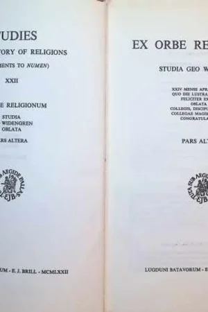 Gratis Retour Ex Orbe Religionum Studia Geo Widengren Oblata II - C. J. Bleeker ea.