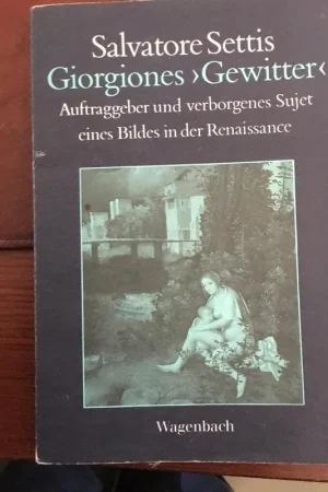 Giorgiones "Gewitter" - Salvatore Settis Bestel Nu