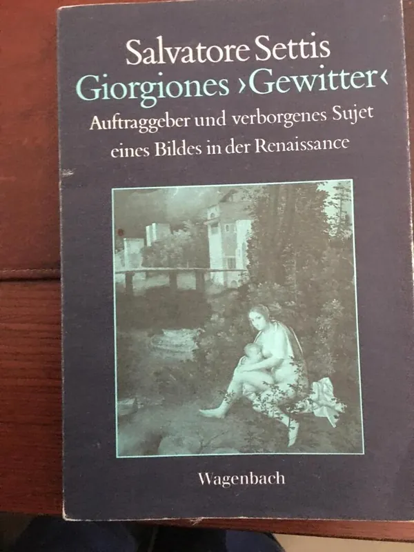 Giorgiones "Gewitter" - Salvatore Settis Bestel Nu