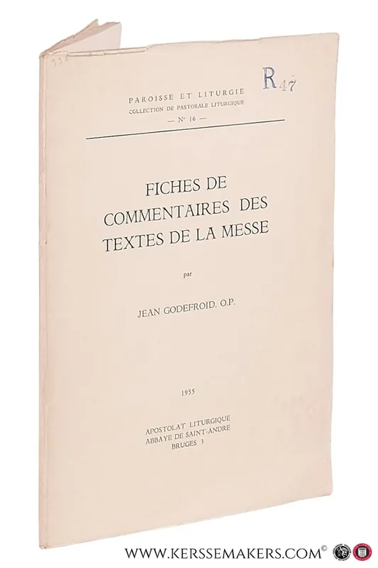 Speciale Aanbieding Fiches de commentaires des textes de la messe. - Godefroid, Jean.