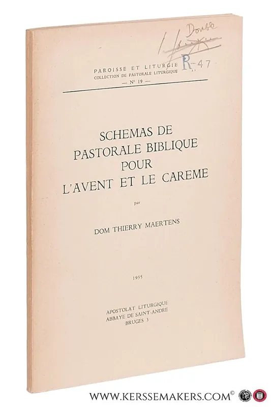 Actieprijs Schemas de pastorale biblique pour l'avent et le Careme. - Maertens, Thierry.