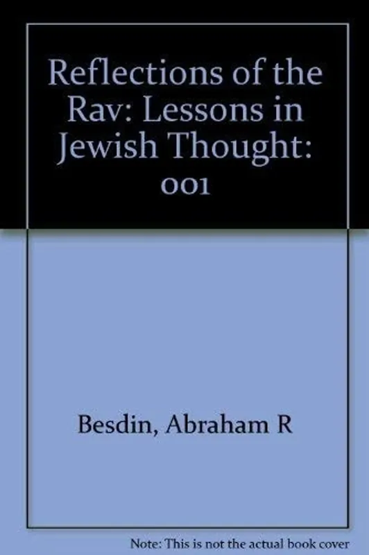 Fabrieksprijs Reflections of the Rav: Lessons in Jewish Thought - Joseph B. Soloveitchik