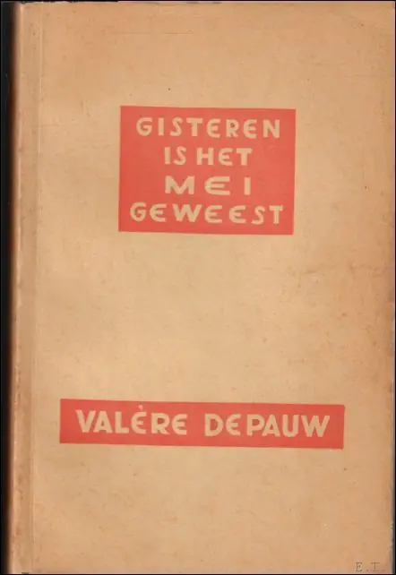 Lage Prijs GISTEREN IS HET MEI GEWEEST. - DEPAUW, VALERE.